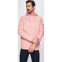 Columbia - Bluza. Czerwone bluzy męskie Columbia, l, bez wzorów, z bawełny, z kapturem. W wyprzedaży za 179.90 zł.