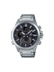 Casio Zegarek Edifice ECB-30D-1AEF Srebrny. Szare, analogowe zegarki męskie Casio, bez wzorów, srebrne. Za 599.99 zł.
