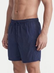 Calvin Klein Swimwear Szorty kąpielowe LV00N61029 Granatowy Regular Fit. Niebieskie kąpielówki męskie Calvin Klein Swimwear, bez wzorów, z syntetyku. Za 289.99 zł.