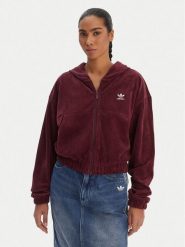 Adidas Bluza Essentials Chenile KE1119 Bordowy Loose Fit. Czerwone bluzy damskie Adidas, m, bez wzorów, z bawełny, bez ramiączek, bez kaptura. Za 299.99 zł.