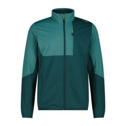 Wodoodporna kurtka zapinana na zamek CMP. Zielone kurtki męskie CMP, m, bez wzorów, eleganckie, bez kaptura. Za 371.50 zł.