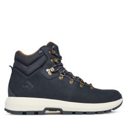 Trekkingi Helly Hansen. Niebieskie botki męskie Helly Hansen, bez wzorów, sportowe, bez obcasa, bez zapięcia. Za 559.99 zł.