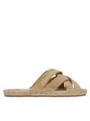 LOVE MOSCHINO Klapki JA28362G0MIG0104 Beżowy. Brązowe klapki damskie Love Moschino, bez wzorów, ze skóry, bez obcasa, bez zapięcia. Za 669.99 zł.