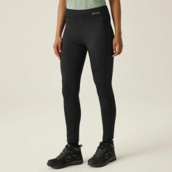 Legginsy damskie Regatta Holeen II. Czarne legginsy damskie Regatta, bez wzorów, z elastanu. Za 129.00 zł.