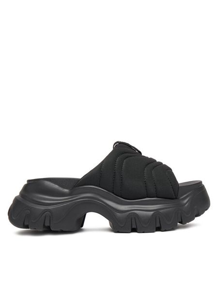 REPLAY Klapki GWSA6.000.C0005T Czarny. Czarne klapki damskie Replay, bez wzorów, ze skóry, bez obcasa, bez zapięcia. Za 309.99 zł.