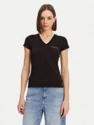 Armani Exchange T-Shirt 8NYT81 YJG3Z 52AK Czarny Regular Fit. Czarne t-shirty damskie Armani Exchange, s, bez wzorów, z bawełny, bez kołnierzyka, bez ramiączek. Za 129.99 zł.
