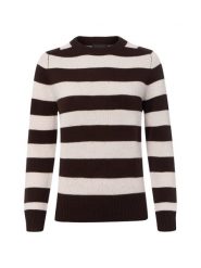 Franco Callegari Sweter z dzianiny merino Kobiety drobna dzianina brązowy, M. Brązowe swetry nierozpinane damskie Franco Callegari, m, bez wzorów, z dzianiny, bez kołnierzyka, bez ramiączek. Za 299.95 zł.
