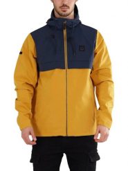 Kurtka przejściowa męska Fundango Clayton Casual. Żółte kurtki męskie FUNDANGO, l, z aplikacjami, z materiału, casualowe, bez kaptura. Za 399.00 zł.