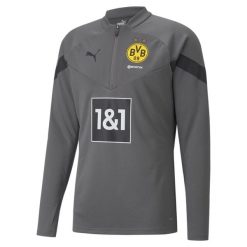 Bluza treningowa 1/4 zip Borussia Dortmund 2022/23. Szare bluzy męskie Puma, s, bez wzorów, sportowe, bez ramiączek, bez kaptura. W wyprzedaży za 240.80 zł.