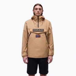 Kurtka przeciwdeszczowa męska Napapijri Rainforest WB PKT V2. Brązowe kurtki męskie Napapijri, m, bez wzorów, sportowe, bez kaptura. Za 559.99 zł.