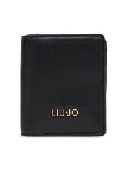 Liu Jo Portfel Ecs Xs Bifold AA5216 E0015 Czarny. Czarne portfele damskie Liu Jo, ze skóry. Za 189.99 zł.