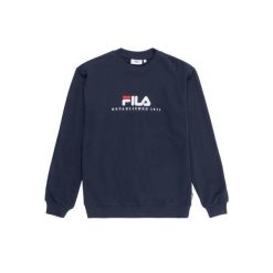 Bluza Fila Valsera Logo. Niebieskie bluzy damskie Fila, uniwersalny, bez wzorów, z dresówki, eleganckie, bez ramiączek, bez kaptura. Za 254.50 zł.