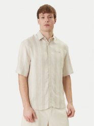 Guess Koszula M6GH28 W1717 Beżowy Regular Fit. Brązowe koszule męskie Guess, m, z aplikacjami, z wiskozy, bez kołnierzyka, bez ramiączek. Za 379.99 zł.