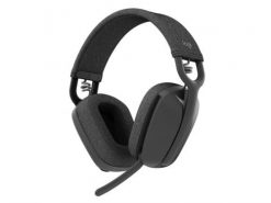 Logitech Zone Vibe Wireless Zestaw słuchawkowy Bezprzewodowy Opaska na głowę Połączenia/muzyka USB Type-C Bluetooth Grafitowy. Szare słuchawki bezprzewodowe Logitech. Za 490.99 zł.