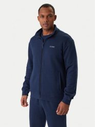 Guess Bluza Z6RQ16 KAIJ1 Granatowy Regular Fit. Niebieskie bluzy męskie Guess, m, z aplikacjami, z bawełny, bez ramiączek, bez kaptura. Za 345.00 zł.