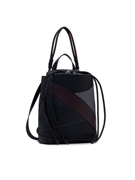 Desigual Plecak 25SAKP50 Czarny. Czarne plecaki damskie Desigual, bez wzorów, ze skóry. Za 229.99 zł.