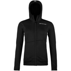 Bluza polarowa damska Ortovox Fleece Light Hoody. Czarne bluzy damskie ORTOVOX, xs, bez wzorów, z materiału, bez ramiączek, bez kaptura. Za 824.99 zł.