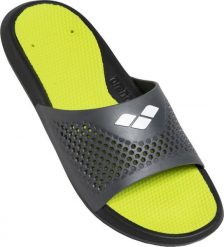 Klapki Bruno black-lime-grey rozmiar 41. Czarne klapki męskie ARENA, bez wzorów, bez zapięcia. Za 237.51 zł.