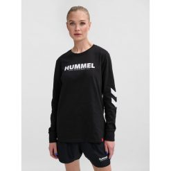 Bluza Hummel hmlLEGACY. Czarne bluzy damskie Hummel, l, bez wzorów, młodzieżowe, bez ramiączek, bez kaptura. Za 177.50 zł.