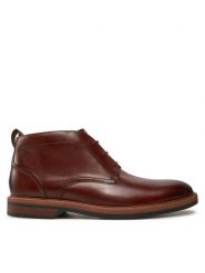 Clarks Trzewiki Aldwin Chukka 26178425 Brązowy. Brązowe botki męskie Clarks, bez wzorów, ze skóry, bez obcasa, bez zapięcia. Za 459.99 zł.