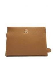 Tommy Hilfiger Torebka Th Legacy Mini Crossover AW0AW17225 Brązowy. Brązowe listonoszki damskie Tommy Hilfiger, bez wzorów, ze skóry, bez dodatków. Za 299.99 zł.