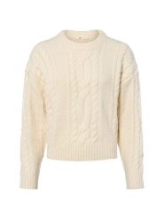 Levi's sweter z dzianiny z zawartością wełny Kobiety biały|beżowy, M. Białe swetry nierozpinane damskie Levi's®, m, bez wzorów, z dzianiny, klasyczne, bez kołnierzyka, bez ramiączek. Za 449.95 zł.