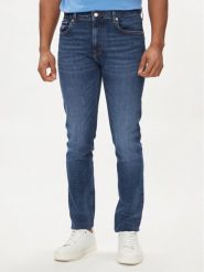 Tommy Hilfiger Jeansy Bleecker MW0MW34511 Granatowy Slim Fit. Niebieskie jeansy męskie Tommy Hilfiger, z bawełny. Za 419.99 zł.