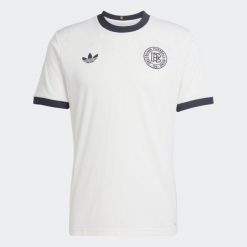 Koszulka piłkarska dla dorosłych ADIDAS Niemcy „125 lat” domowa. Bluzki damskie Adidas, s, bez wzorów, sportowe, bez kołnierzyka, bez ramiączek. Za 459.99 zł.