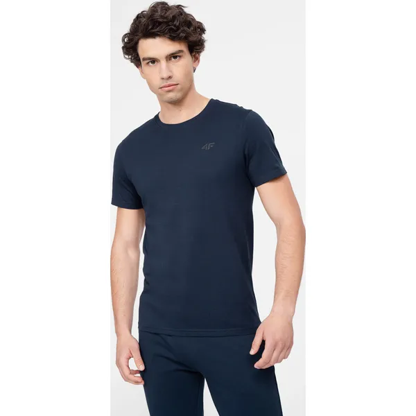 4F T-shirt regular gładki męski XS. Szare t-shirty męskie 4F, m, bez wzorów, z bawełny, bez kołnierzyka, bez ramiączek. W wyprzedaży za 39.99 zł.