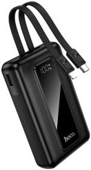 Powerbank Hoco 20000 mAh QC PD 22,5W z wbudowanymi kablami USB C + Lightning J162A czarny. Czarne powerbanki Hoco. Za 66.46 zł.