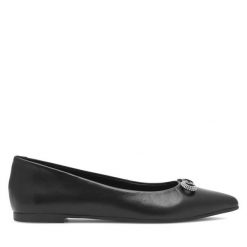 Baleriny Lasocki. Czarne balerinki damskie Lasocki, bez wzorów, bez obcasa, bez zapięcia. Za 159.99 zł.