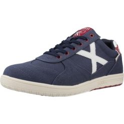 Buty MUNICH G-3 CANVAS Niebieski. Niebieskie buty zimowe męskie munich, bez wzorów, z syntetyku, bez obcasa, bez zapięcia. Za 322.99 zł.