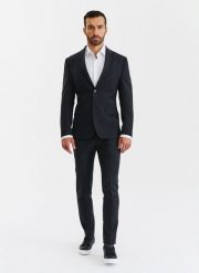 PAKO LORENTE – Spodnie garniturowe P22WF-6G-039-C-S. Czarne eleganckie spodnie męskie Pako Lorente, s, bez wzorów, z lycry. Za 349.99 zł.