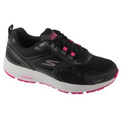 Buty sportowe Sneakersy damskie, Go Run Consistent. Czarne obuwie sportowe damskie Skechers, bez wzorów, bez zapięcia, trekkingowe. Za 269.99 zł.