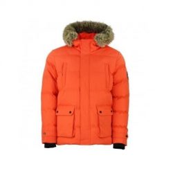 Kurtka puchowa wodoodporna Peak Mountain Canabel. Brązowe kurtki sportowe męskie Peak Mountain, na zimę, m, bez wzorów, z futra, bez kaptura, narciarskie. W wyprzedaży za 305.50 zł.