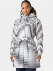 Płaszcz Przeciwdeszczowy Damski Helly Hansen W Kirkwall II. Białe płaszcze damskie Helly Hansen, l, bez wzorów, z materiału, eleganckie, bez kołnierzyka, bez kaptura. Za 579.00 zł.