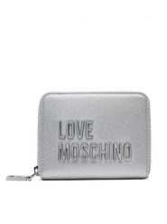 LOVE MOSCHINO Portfel JC5613PP1MKD196B Srebrny. Szare portfele damskie Love Moschino, ze skóry. Za 249.99 zł.