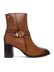 MEXX Botki EO-WI44-FARRAH-01 Brązowy. Brązowe botki damskie Mexx, bez wzorów, ze skóry, bez obcasa, na słupku, bez zapięcia. Za 449.99 zł.