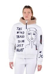 Kurtka narciarska Rossignol JCC damska W Yety Fleecy Bomber JKT biała. Białe kurtki sportowe damskie Rossignol, na zimę, s, bez wzorów, z materiału, bez ramiączek, bez kaptura, narciarskie, primaloft. Za 2,929.00 zł.