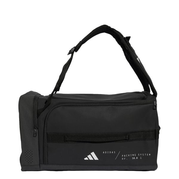 TORBA HYBRID DUFFEL. Czarne torby sportowe męskie Adidas, bez wzorów, z materiału, do ręki. Za 349.00 zł.