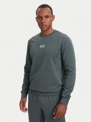 EA7 Emporio Armani Bluza 8NPM30 PJVRZ U8085 Szary Regular Fit. Szare bluzy męskie EA7 Emporio Armani, m, bez wzorów, z bawełny, bez ramiączek, bez kaptura. Za 424.99 zł.
