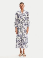 Iconique Sukienka letnia IC25-078 Biały Relaxed Fit. Białe sukienki damskie Iconique, na lato, l, bez wzorów, z bawełny, bez kołnierzyka, bez ramiączek. Za 339.99 zł.