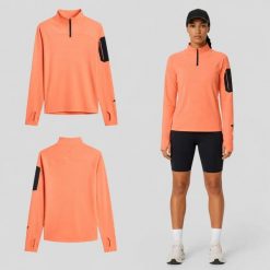 BLUZA TREKKINGOWA 4F SPORTOWA BEZ KAPTURA SZYBKOSCHNĄCA KOLOR POMARAŃCZOWY. Brązowe bluzy damskie 4F, l, bez wzorów, z materiału, klasyczne, bez ramiączek, bez kaptura. Za 133.00 zł.