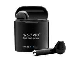 Słuchawki Savio TWS-02. Słuchawki bezprzewodowe Savio. Za 49.99 zł.