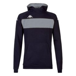 Bluza z kapturem Kappa Daccio. Niebieskie bluzy męskie Kappa, xl, bez wzorów, sportowe, bez ramiączek, z kapturem. Za 263.50 zł.