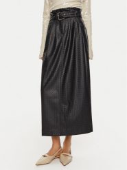 ROTATE Spódnica z imitacji skóry Dax 1128682318 Granatowy Regular Fit. Niebieskie spódnice damskie ROTATE, bez wzorów, ze skóry. Za 779.99 zł.