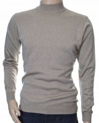 Sweter męski z półgolfem ze stójką półgolf z wełny wełniany XL beżowy 1701. Brązowe swetry męskie Selantino, m, bez wzorów, z wełny, bez kołnierzyka, bez ramiączek. Za 151.28 zł.