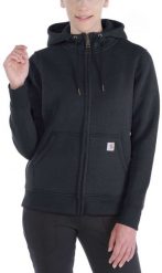Bluza Carhartt Clarksburg Full Zip Hoodie Black. Czarne bluzy męskie Carhartt, m, bez wzorów, bez kaptura. Za 265.11 zł.