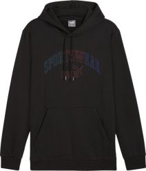 Puma Bluza męska Puma Ess Logo LAB Gradient Hoodie FL czarna 681775 01 L. Czarne bluzy męskie Puma, l, bez wzorów, bez ramiączek, bez kaptura. Za 192.57 zł.