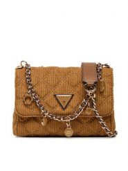 Guess Torebka Giully II Mini HWCG96 73740 Brązowy. Brązowe torebki wizytowe damskie Guess, z aplikacjami, z materiału, bez dodatków. Za 379.99 zł.